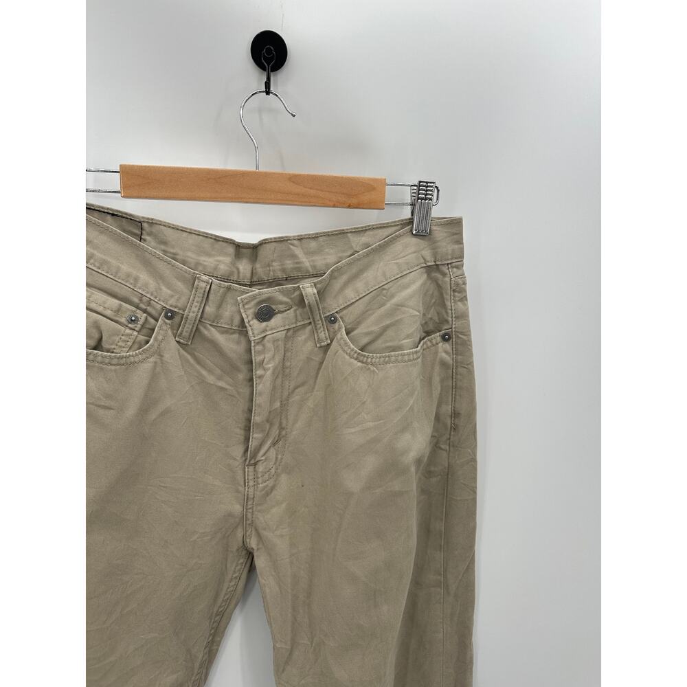 Levi's 514 Straight Fit Washed Soft Twill Brown Khaki Jeans Men's Size 34 x 34 - Picture 7 of 12